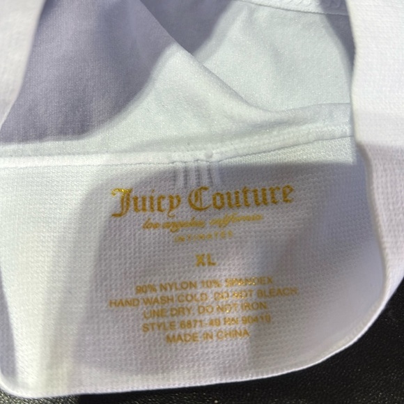 Juicy Couture 3 pack bra set,adjustable straps,removable pads,stretch,rhinestone - Picture 8 of 9